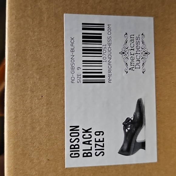 Leather American Duchess Gibson Girl Lace Keyhole Mary Jane 2.5 Edwardian Heel - Picture 17 of 17